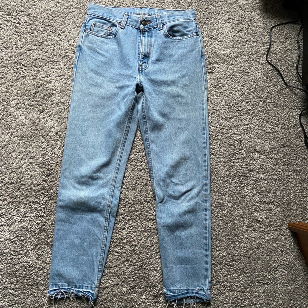 Light wash mom/boyfriend jeans